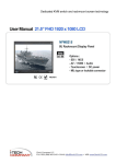 User Manual 21.5” FHD 1920 x 1080 LCD - I