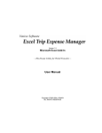Excel Trip Expense Manager User Manual