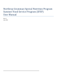 (SFSP) User Manual - Special Nutrition Programs