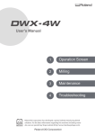 DWX-4W User`s Manual