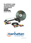 HI-SPEED USB AUDIO/VIDEO GRABBER USER MANUAL