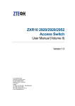 ZXR10 2920/2928/2952(V1.0) Access Switch User manual (Volume II)