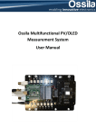 Ossila Multifunctional PV/OLED Measurement System User Manual