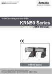 Autonics KRN50 Recorder Manual PDF