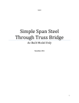 Simple Span Steel Through Truss Bridge