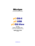 Micriµm µC/OS-II µC/USB µC/OS-View