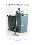 User`s Manual - Alliance USA Carpet Extractors