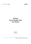 ACTAtek Access Manager Suite User Manual