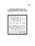 Instruction Manual for the Despatch/Watlow 1500 Control