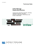 InView Message Display Specifications