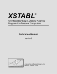 XSTABL Reference Manual