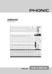 Phonic AM844D manual