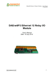 DAEnetIP3 Ethernet 12 Relay I/O Module User`s Manual Date: 19