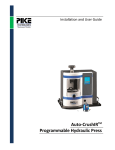 Auto-CrushIRTM Programmable Hydraulic Press