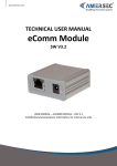 TECHNICAL USER MANUAL eComm Module