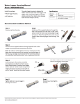 Water Logger Housing Manual (HOUSING-U2x)