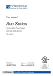 USER MANUAL ACE Series Uninterruptible Power