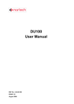 DU100 User Manual - FindTheNeedle.co.uk