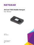 AirCard 785S Mobile Hotspot User Manual