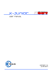 K-Junior User Manual - K