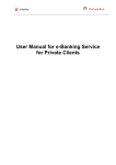 User Manual for e-Banking Service for Private Clients