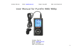User Manual for Purefm-980/980p
