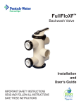 FullFloXF Backwash Valve Installation and User`s Guide