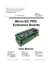 User manual Micro-GC Extension boards