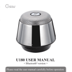GSOU U180 Bluetooth speaker User Manual