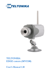 TELTONIKA EDGE camera (MVC100) User`s Manual 1.10