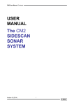 USER MANUAL The CM2 SIDESCAN SONAR SYSTEM