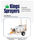 100 Gallon 2-‐Wheel Sprayer