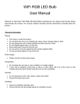 WiFi RGB LED Bulb User Manual