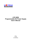 LPS 505N Programmable DC Power Supply User`s Manual