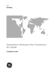 Panametrics Ultrasonic Flow Transducers for Liquids