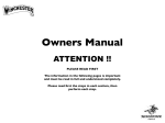 Owners Manual - Winchester Safes