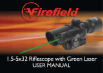 1.5-5x32 Riflescope with Green Laser