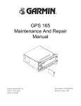 GPS 165 Maintenance And Repair Manual