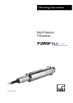 High Pressure Transducer Mounting instructions