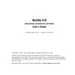 Acuity 4.0 User Manual