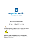 On Point Audio, Inc. - One Systems | On Point Audio