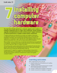 Unit 7: Installing Computer Hardware