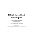 IDEAL Spreadsheet Final Report
