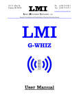 G-WHIZ User Manual
