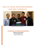 MAE 151 Music Box Design Binder