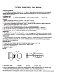 Portable Stage Lights User Manual