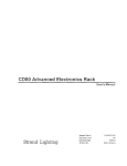 Strand Lighting CD80AE Advance Electronics User Manual