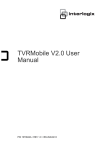 TVRMobile V2.0 User Manual