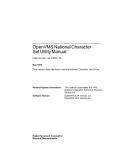 OpenVMS National Character Set Utility Manual