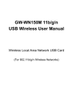 GW-WN150M 11b/g/n USB Wireless User Manual